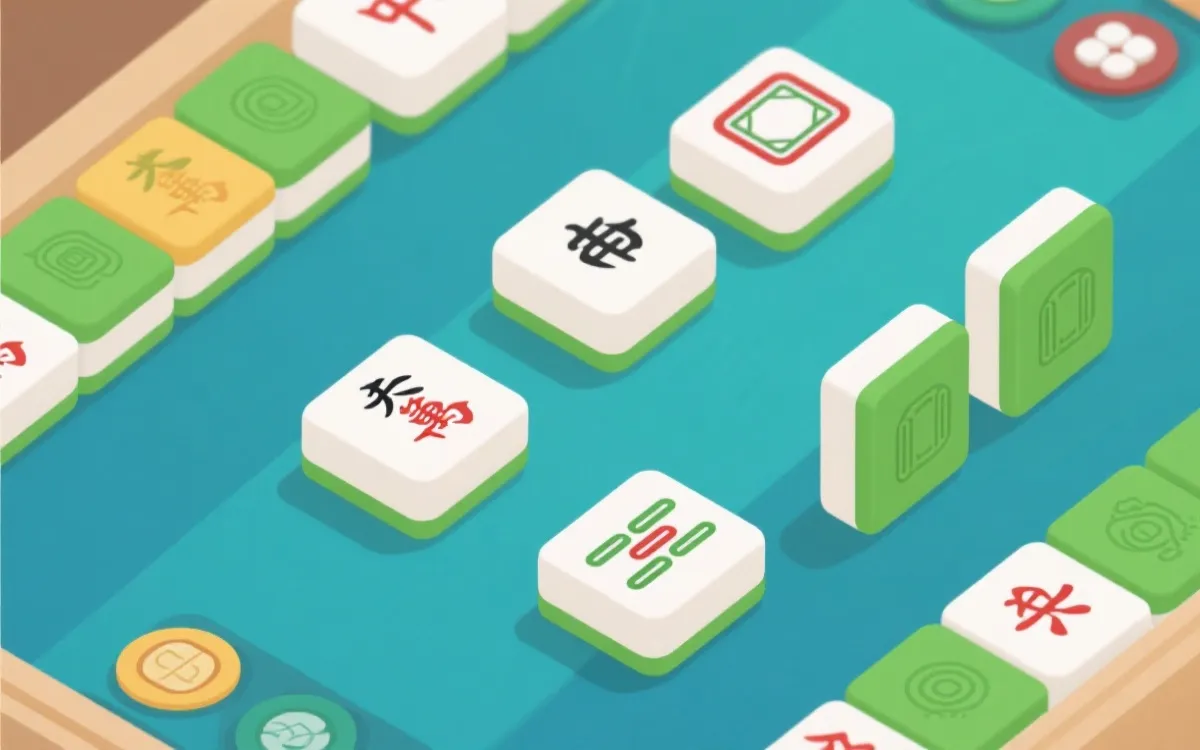 四川麻将转轴式趣味教学示意图